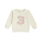 CREAIRY Toddler Baby Girl 1st 2nd 3rd 4th 5th 6th Birthday Outfit One Two Three Four Five Year Old T-Shirt Fall Sweatshirt (Thre