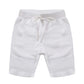 Haxico Toddler Baby Boys Summer Knee Length Solid Cotton Candy Sport Shorts Kids Harem Pants White, 100?3T?