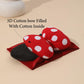 Jiahang Baby Girl Mouse Ears Headwrap With 3D Polka Dot Bow, Wide Velvet Turban Hairband, Fashion Hair Bow Headband For Toddler,