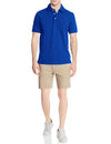 Nautica Mens Short Sleeve Solid Stretch Cotton Pique Polo Shirt, Bright Cobalt, Medium