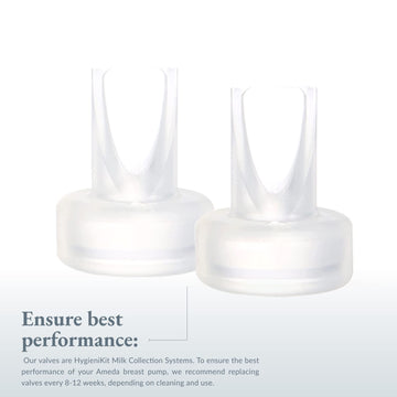 Ameda Replacement Valves | 2 Count | Bpa And Dehp Free | Hygienikit Breast Pump Parts | Ameda Pump Parts | Ameda Breast Pump Par