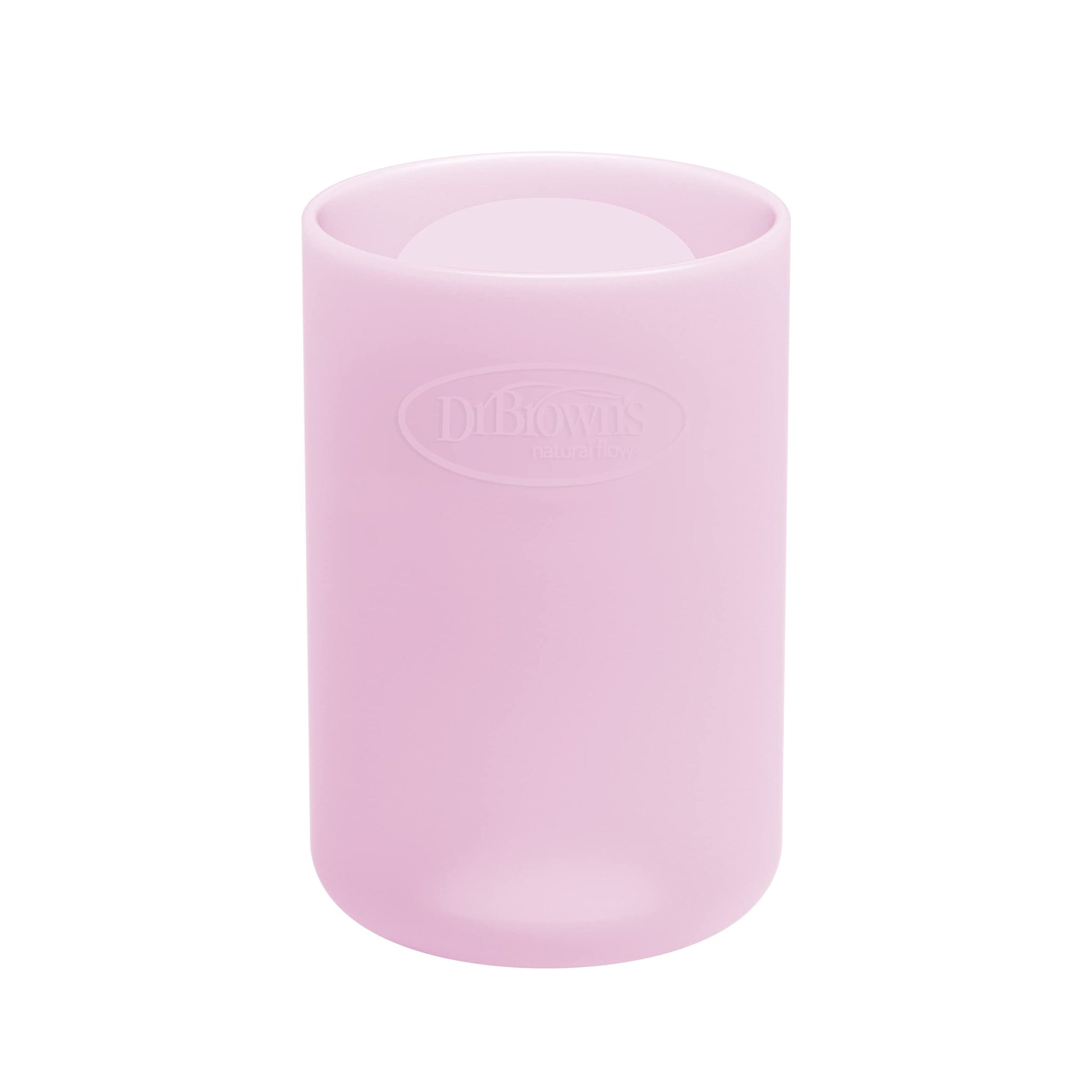 Dr. Browns Options+ Narrow Glass Bottle Sleeve, 100% Silicone, Pink, BPA-Free, 4 oz, 12-Pack