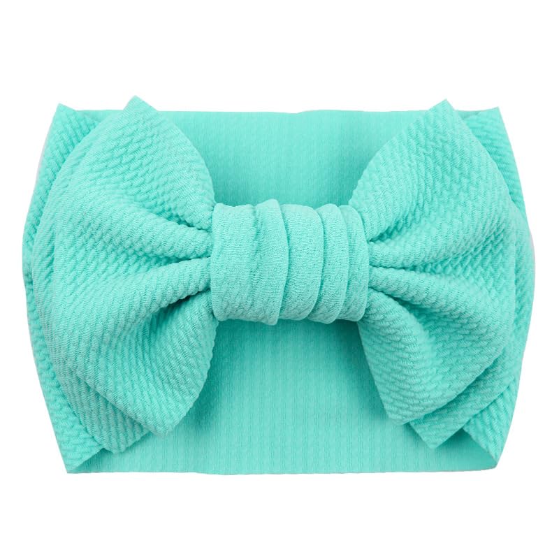 Lddcx Bows For Baby Girls Headband, Newborn Bows Headbands Baby Hair Bows Hairbands Hair Accessories.(Fd104) (Mint Peach)