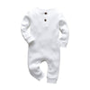Eghunooy Baby Boy Girl Solid Color One Piece Romper Jumpsuit Outfits Clothes (Newborn) White