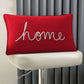The Purple Tree Home Christmas Cushion (18X12 Inches, Red) Christmas Decoration Cushion, Xmas Throw Pillow, Best Gift for Xmas, 