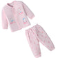Revoltek Baby Full Sleeves Printed TShirt Top With Pants  100% Cotton | Front Open, Round Neck Pink(36 Months)