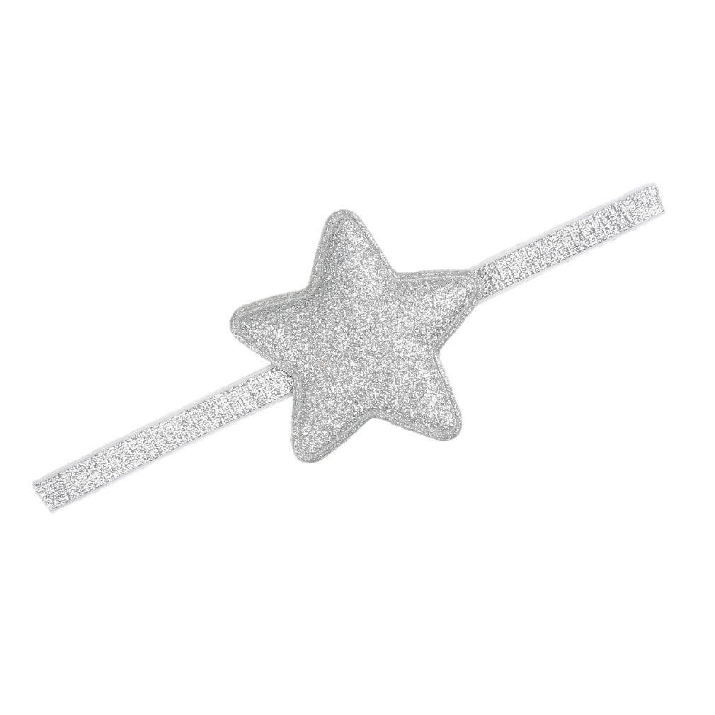 Syga Baby GirlS Glittery Star Headband Soft & Stretchable Fabric Hairband For Infants, Toddlers Little Princesses (03 Years Si