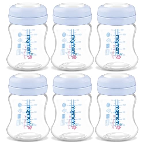 Maymom Wide-Mouth Milk Storage Collection Bottle With Sureseal Sealing Disk; Compatible With Spectra/Motif Luna/Ameda Mya/Bellab