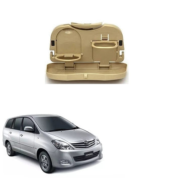 Stylish Foldable Compact Car Back Seat Tray for Food/Drinks/Cup/Bottle Holder Universal Pack of 1 Suitable for Innova Type3