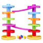 Ball Drop Educational Toy with Bridge - Advanced Spiral Swirl Ball Ramp Activity Playset for Toddlers