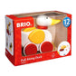 BRIO Infant & Toddler 30323 - Pull Along Duck Wood Baby Toy | Flapping Wings | Engaging Motor Skill Development | Certified Sust