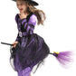 Narecte Halloween Costumes For Girls Halloween Costumes,Witch Costume For Girls Witch Costume,Kids Witch Costume Purple L