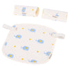 Bebamour Drool and Teething Reversible Cotton Pad For All Carry Positions Baby Carrier White Drool Bib For Boys & Girls(Elephant