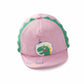 Bold N Elegant Kids Little Dinosaur Print Flat Peak Visor Cap With Grooves Sun Visor Cap Hat For 0 To 3 Years Baby Boys And Girl