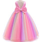 Jup'Elle Baby Girls Dresses With Pearls & Rainbow Color Tulle - Party Wedding Pageant Eastern Flower Girl 1 Year Birthday Dress