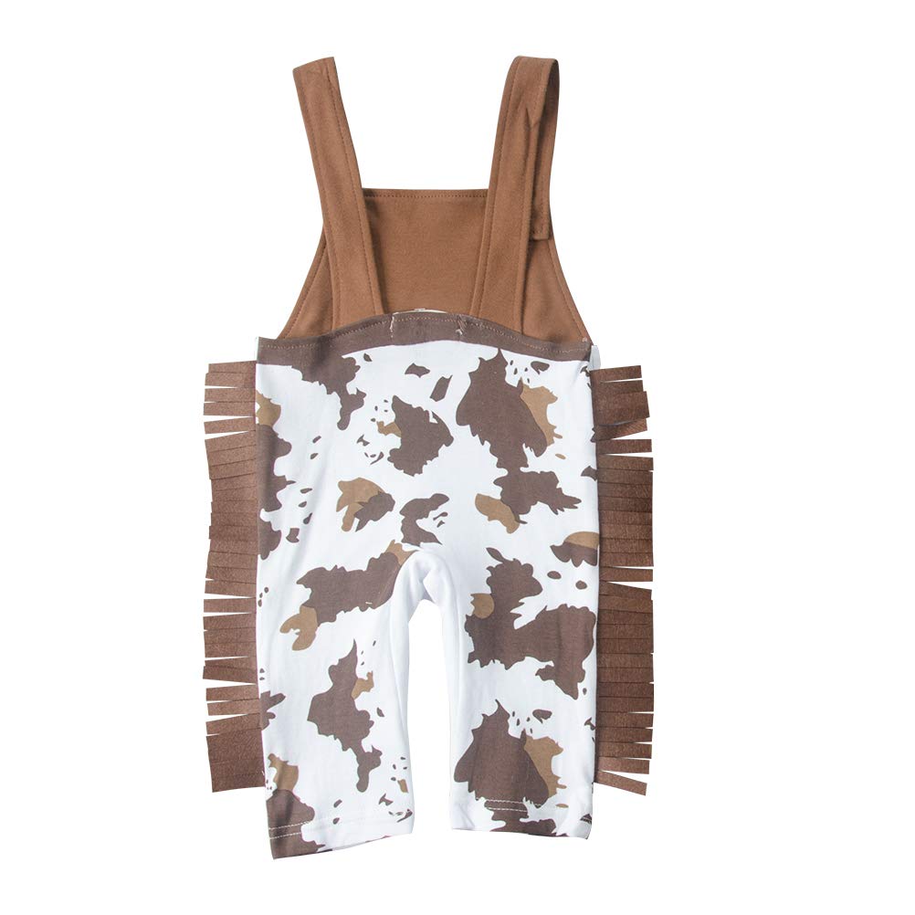 Lxkikmm Baby Toddler Boy Cowboy Outfit Rodeo Birthday Costume Woody 1-3 Months