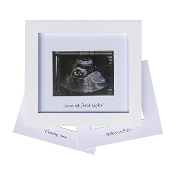 IHEIPYE Baby Sonogram Photo Frame Ultrasound Picture Frame White