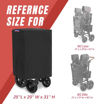 Rilime Wagon Cover Compatible With Wonderfold Wagon W2 Series(Cover-Only),Waterproof 420D Stroller Wagons Covers With Handle Adj