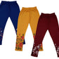 Girls Cotton Printed Capri 3/4th Leggings (Pack of 3) Multicolor153