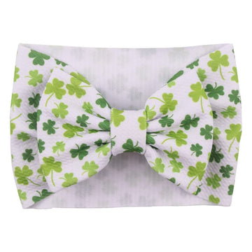 Justmydress St.Patrick Green Headband Turban Baby Girls St.Patrick Day Hair Band Bow Jhsp20 (Bow-A2)