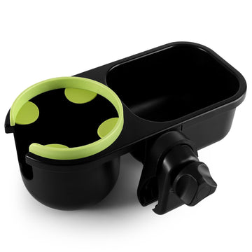 Accmor 2 In 1 Stroller Tray, Stroller Cup Holder Snack Tray, Non-Slip Grip Clip Stroller Accessory Stroller Tray Compatible With