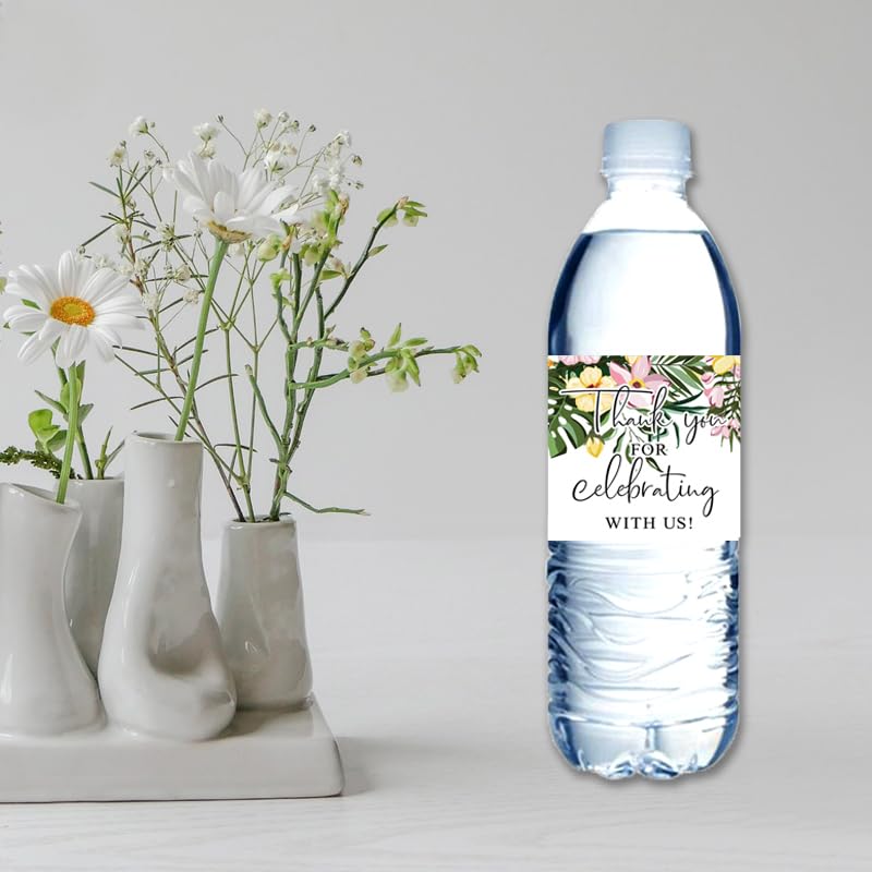 Crawprop Woodland Design Thank You For Celebrating With Us Water Bottle Sticker Labels Wedding Bridal Party Supplies Baby Shower