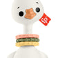 Fisher-Price Newborn Toy Clack & Quack Goose, Animal Themed Baby Rattle for Developmental Play Infants Ages 3+ Months