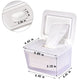 Umtiti Wipes Dispenser & Wipes Pouch/Tissue Bag, Wipes/Tissue Case With Moisture Seal Secure Lid, Non-Slip Rubber Feet & Sealing