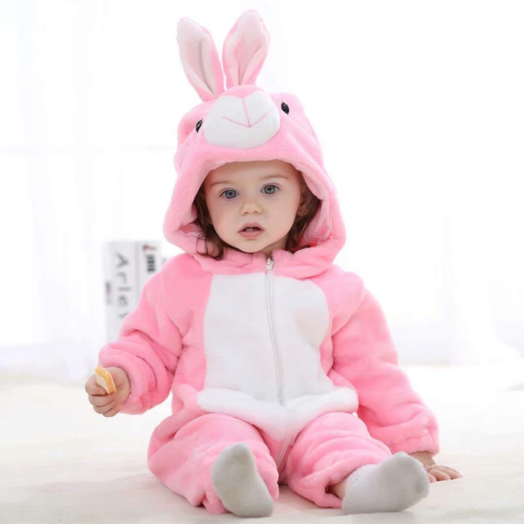 Baby Bunny Costumes Unisex Toddler Outfit Halloween Dress Up Romper 12-18 Months