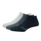 Van Heusen MenS Cotton Ankle Length Socks (Pack Of 3) White, Anthra Melange, Black
