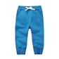 CuteOn Unisex Toddler Jogger Pants Kids Cotton Elastic Waist Winter Baby Sweatpants Pants 2Years Sky Blue