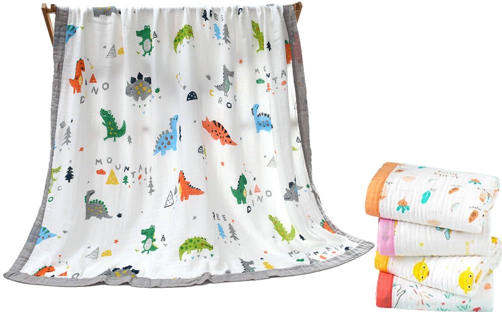 Zaples Organic 100% Muslin Cotton Baby Bath Towel Super Absorbent Extra Soft Muslin Bath Towel For Infants, New Born Babies And 