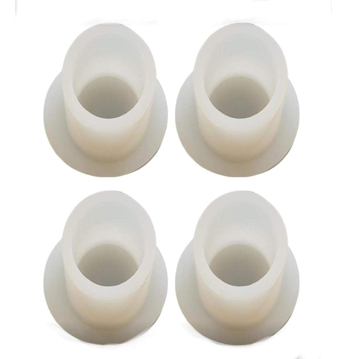 Apav Juhla Silicon Rubber Pad For 1.5 Inch Round Pipe I Set Of 4 (White)