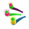 Jinshining 3pcs Random Color Floating Blow Pipe Balls Game Toys, Stress Reliever Balance Blowing Toys for Adults Funny Party Sup