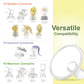 Maymom Myfit Crater Series 22 Mm 2Xtwo-Piece Small Breastshield Compatible With Medela Breast Pumps. Long Nipple Tunnel (44Mm) B