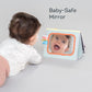 Taf Toys Savannah Infant Tummy-time Soft Crinkle Activity Book with Huge Baby Safe Mirror, 3D Activities, Textures and a Soft Ba