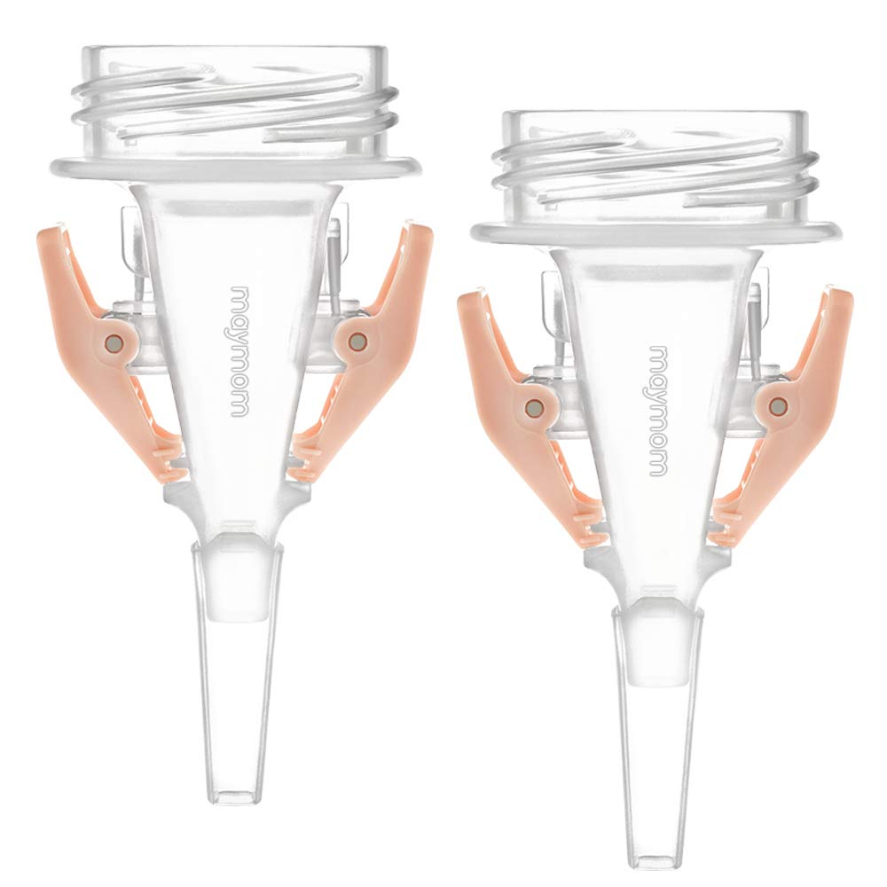 Maymom Milkbag Adapter, Widemouth 2nd Generation; Compatible with Spectra Avent Pumps; Most Milkbags inc. Lansinoh Bags;Do Not U