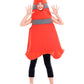 Seasons Child Construction Cone Costume, Halloween Costume For 8-10 Years Kids