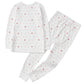 Owlivia 100% Organic Cotton Baby Long Sleeve Pajama Sets, Toddler Boy Girl 2-Piece Sleepwear(6 Years, Pink Heart)