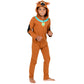 Scooby-Doo Infant Baby Boys Zip Up Cosplay Coverall Tail Brown 12-18 Months