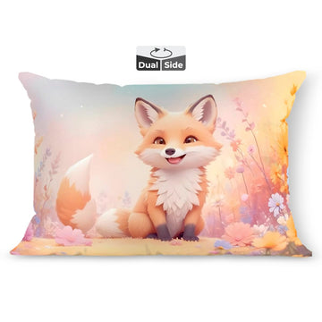 Brizberry Kids Pillow Cushion With Super Soft Fabric | Animal & Cartoon Prints | 12X18 Inches (Design 16)