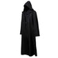 Graduationmall Kid Sith Robe Halloween Jedi Hooded Cloak Knight Darth Sidious Cosplay Costume Black Small