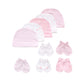 Mamimaka Baby Hat And Mittens Set - Newborn Baby Hats Caps For Boys And Girls, 0-6 Months, 100% Cotton