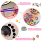 Tesvyns 300Pcs Baby Hair Ties Cotton Toddler Hair Ties For Girls And Kids, Kids Seamless Hair Bands Ponytail Holders(Multiple Co