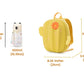 Kids Backpack With Safety Leash,Waterproof Backpack Preschool Toddler,Cute Bag Leash For Kids,Bookbag Harness(Yellow) 9.05X3.95X
