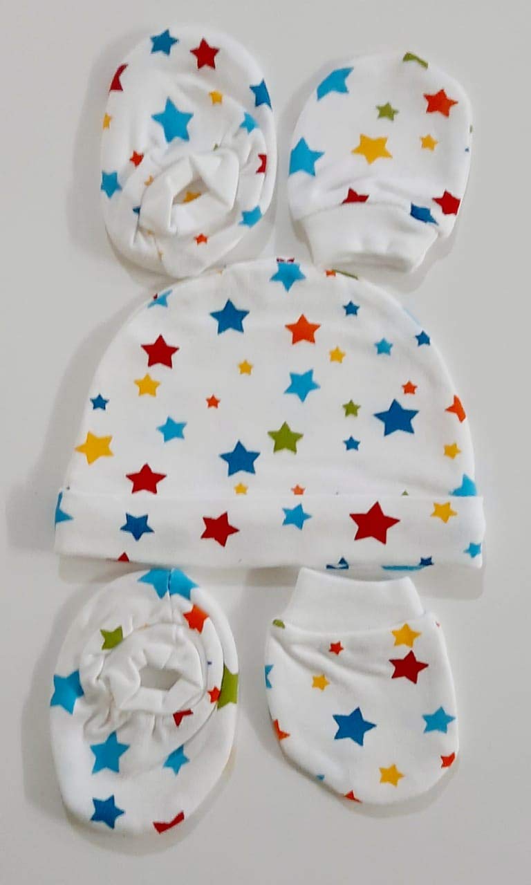 Sunshine Enterprises Baby Cap Mittens And Booty Set Available