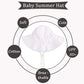 Baby Sun Hat Girls Floppy Bucket Hat Summer Toddler Outdoor Cap For Swim Beach (White, 50Cm/19.7'(1-2T))