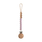 mushie 100% Silicone Baby Pacifier Clip BPA Free | Eva (Mauve)