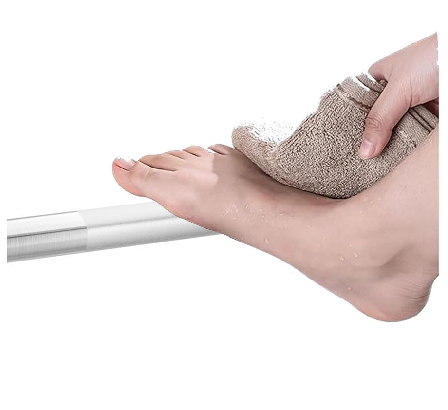 Shower Foot Rest Bar,Corner Foot Rest for Shaving Legs,Wall Mounted Shower Foot Ledge,Made of Stainlss Steel 18/8