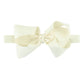 Rufflebutts Girls Ivory Bow Headband - One Size